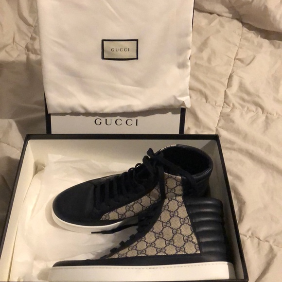 gucci gg supreme high top sneakers